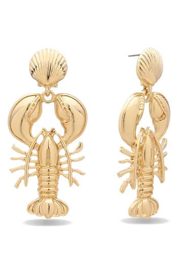 EYE CANDY LOS ANGELES Langostina Statement Earrings in Gold at Nordstrom Rack | Nordstrom Rack