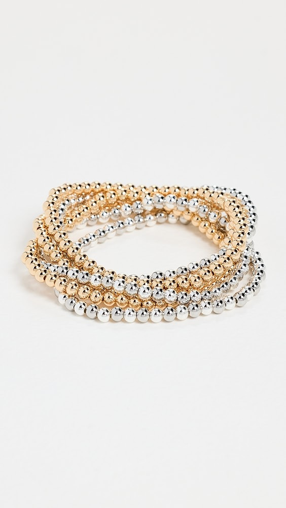 Roxanne Assoulin Gold and Silver Tone Stretch Bracelets | Shopbop | Shopbop