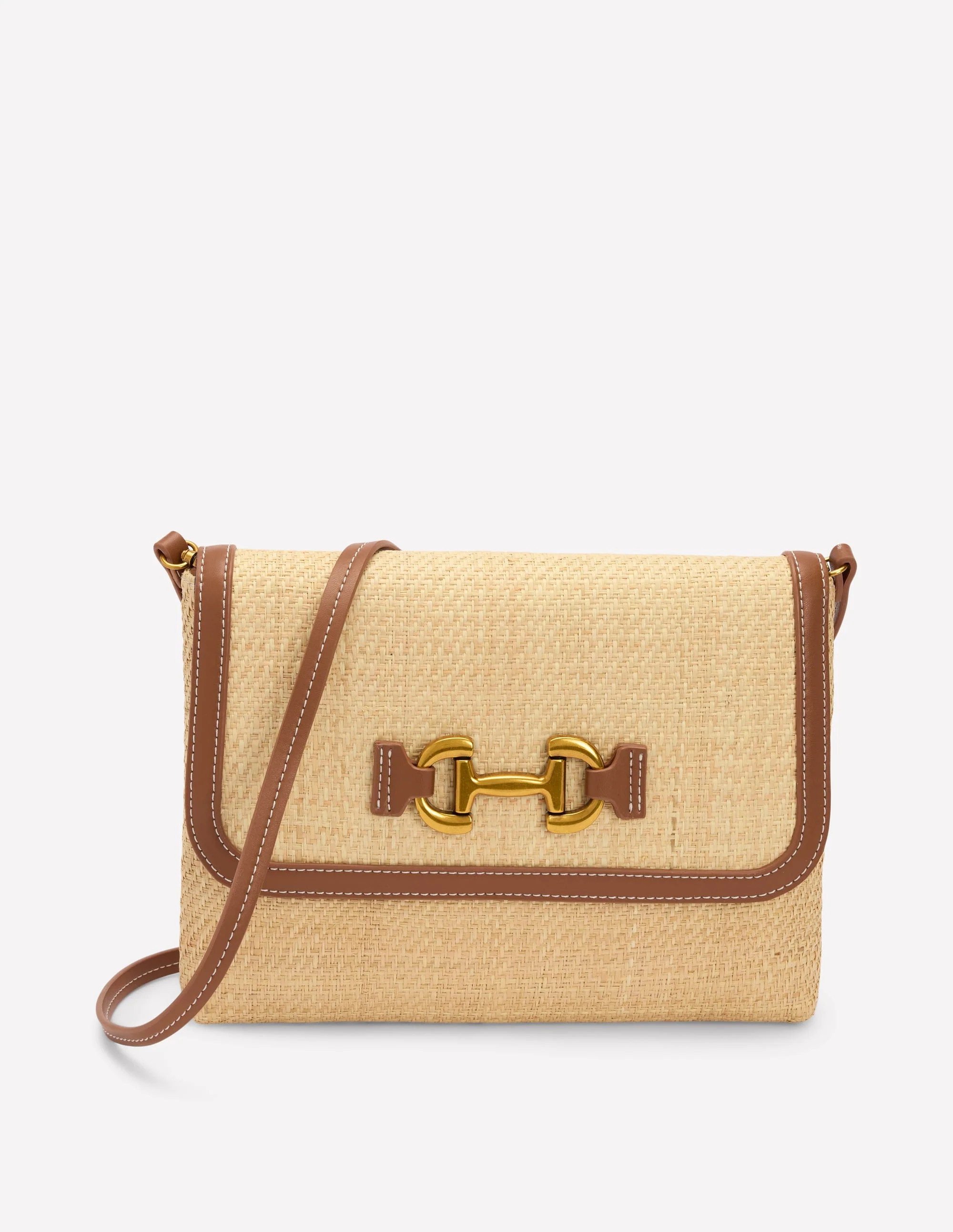 Snaffle Clutch Bag-Natural/tan | Boden UK