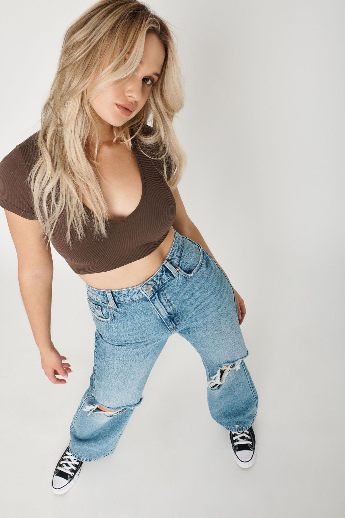 Wide Leg Jeans -Sawyer Blue | Garage Clothing