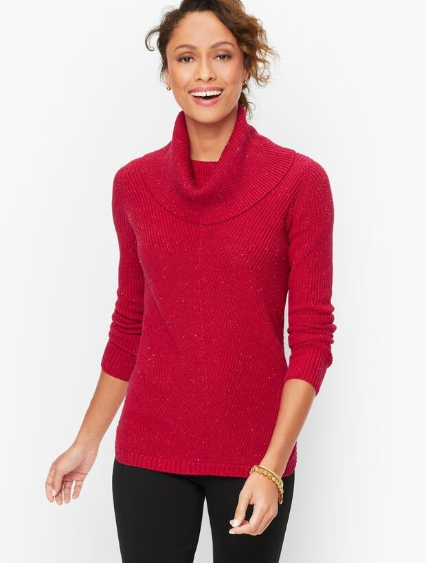 Tweed Shaker Stitch Sweater | Talbots
