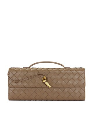 Bottega Veneta Andiamo Long Clutch in Brown | FWRD 