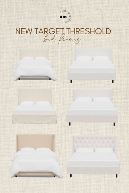 New upholstered bed frames from Target Threshold. Comes in so many different sizes, colors and fabric options. 

#LTKhome #LTKFind