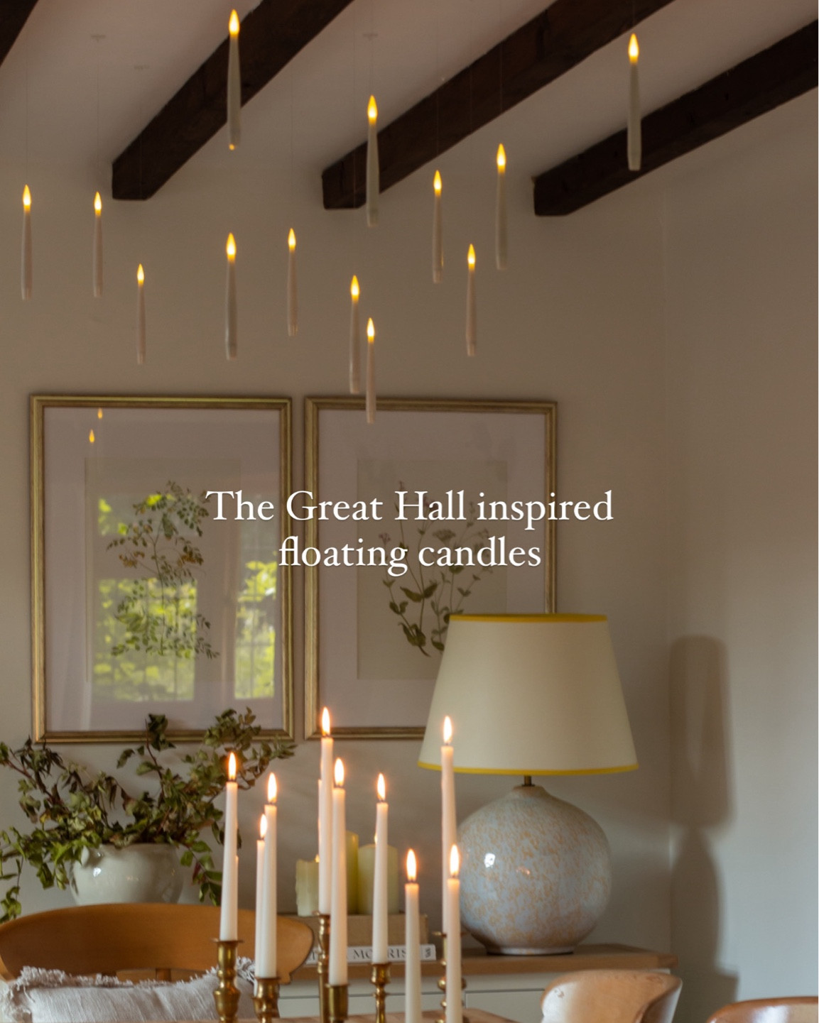 The great hall inspired floating candles 🕯️ 

#LTKhome #LTKuk #LTKsale