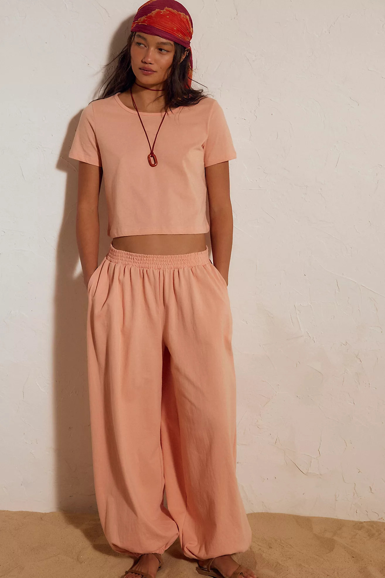 Stella Cotton-Jersey Pant Set | Free People (Global - UK&FR Excluded)