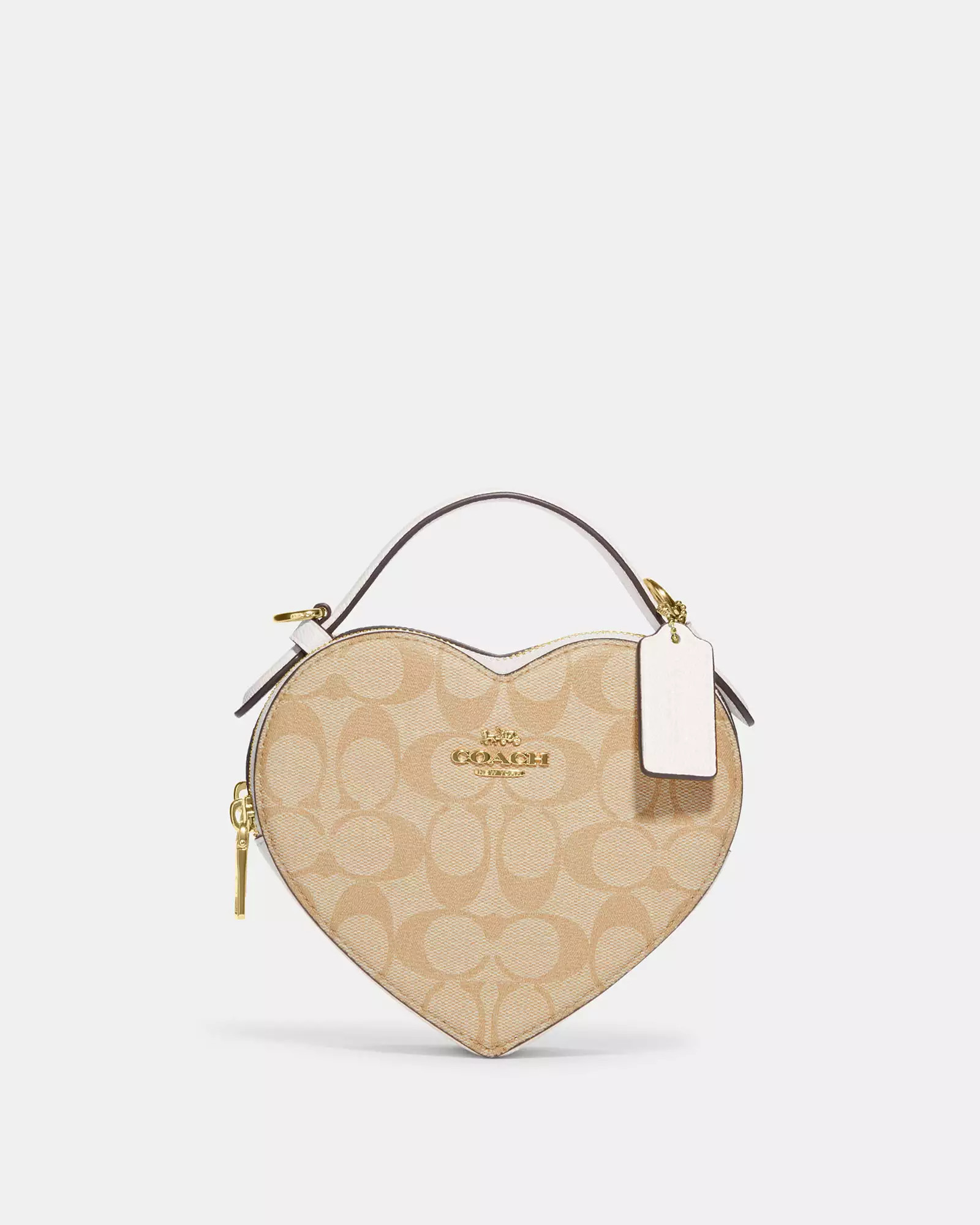 Heart Crossbody In Signature Canvas | Coach Outlet US