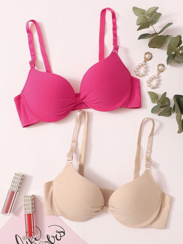 2pack Push Up Bra Set | SHEIN