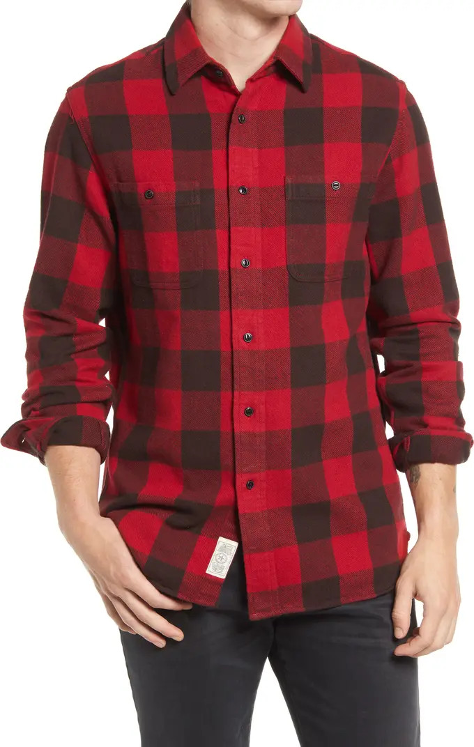 Buffalo Check Flannel Long Sleeve Button-Up Shirt | Nordstrom