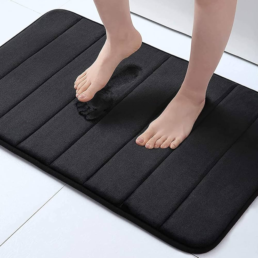 Buganda Memory Foam Bath Mat, 24" x 16", Ultra Soft and Non-Slip Bathroom Rugs, Water Absorbent a... | Amazon (US)