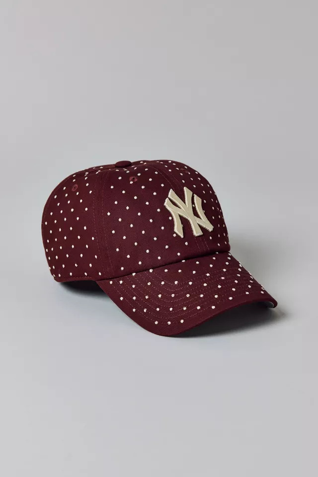 Mitchell & Ness MLB New York Yankees Polka Dot Dad Hat in Black, Women's at Urban Outfitters | Urban Outfitters (US and RoW)
