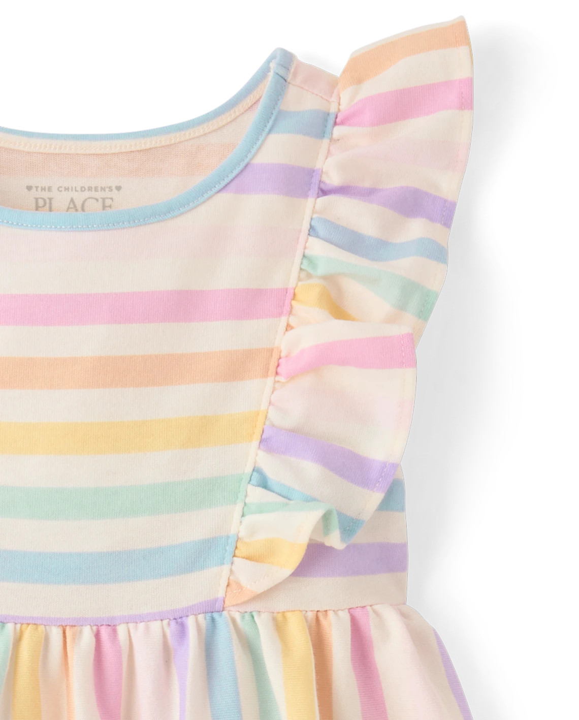 Baby And Toddler Girls Print Flutter Dress - white | The Children's Place