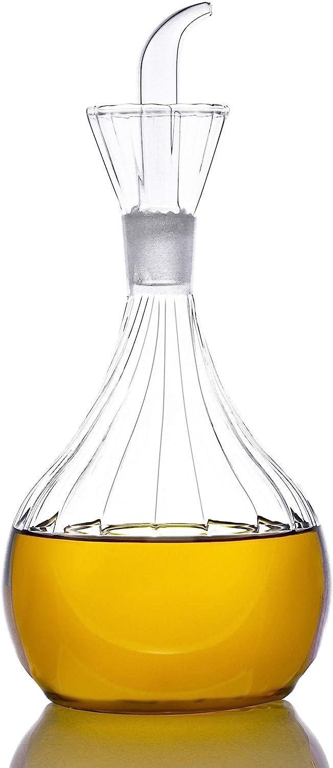 Amazon.com: HAIZEEN 31oz/900ml Clear Glass Olive Oil Dispenser Bottle - Oil and Vinegar Cruet wit... | Amazon (US)
