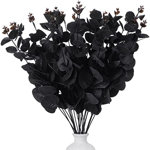 Chuangdi 20 Inch Artificial Eucalyptus Leaves Stems, Faux Eucalyptuses Plant Branches, Silk Eucal... | Amazon (US)