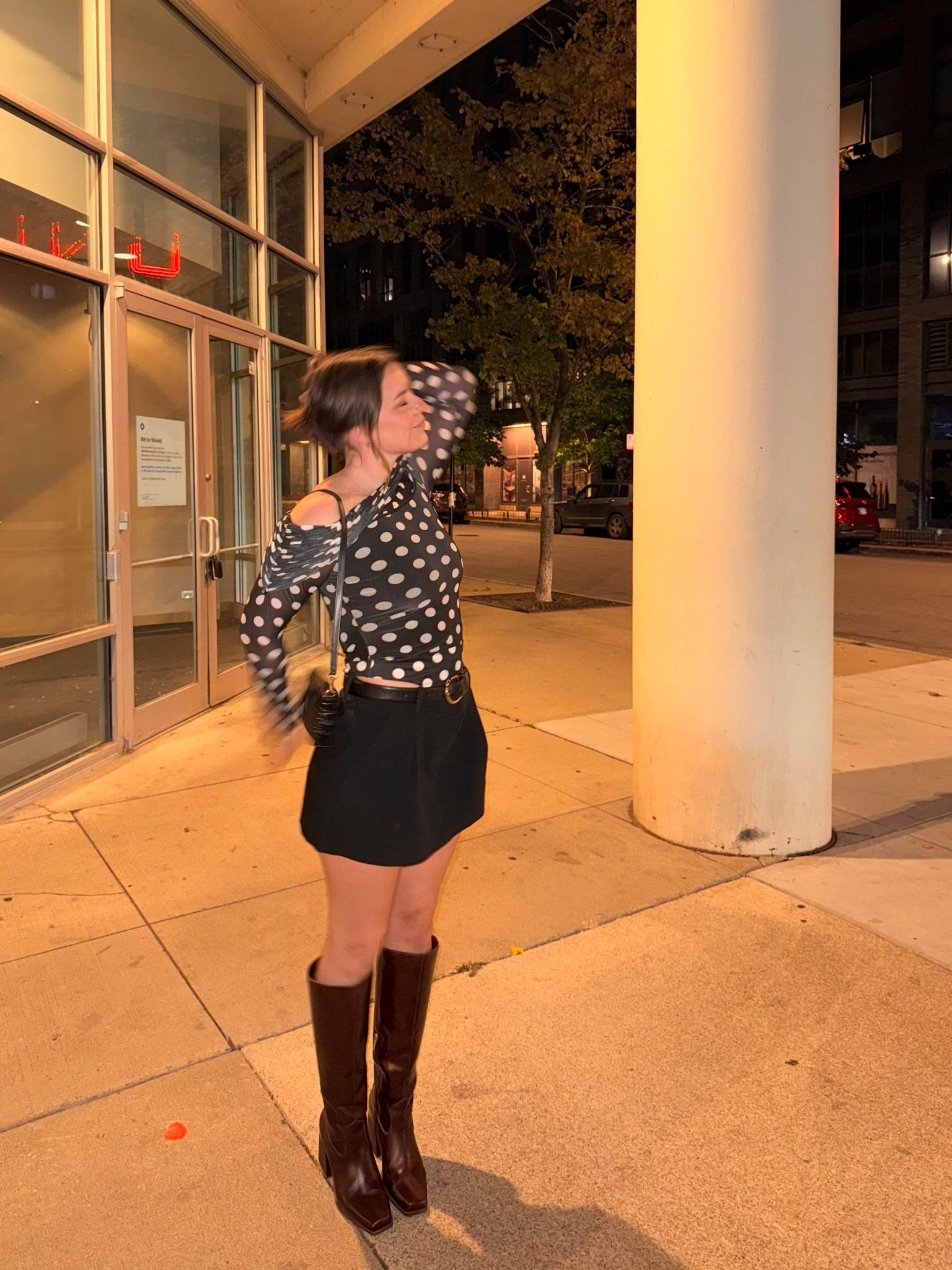 Elevate your fall style with a chic and modern outfit featuring bold burgundy red boots, a sleek black mini skirt, and a playful polka-dot top. Perfect for autumn outings, weekend brunches, and stylish city strolls, this trendy fall look blends timeless elegance with a touch of fun. The rich burgundy boots add a warm seasonal pop of color, while the black mini skirt offers a flattering silhouette that pairs effortlessly with the classic charm of a polka-dot blouse. Cozy, fashionable, and Instagram-ready, this fall outfit is your go-to for crisp days, layered looks, and effortless fashion confidence.

#LTKFindsUnder100 #LTKSaleAlert #LTKSeasonal