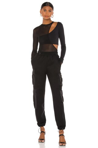 OW Intimates Kari Bodysuit in Black Caviar from Revolve.com | Revolve Clothing (Global)