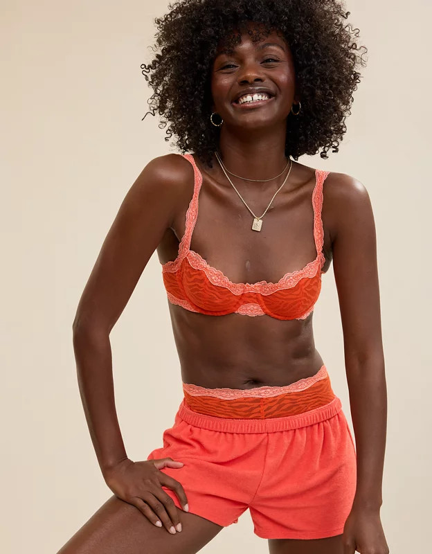 Show Off Zebra Lace Unlined Balconette Bra | Aerie