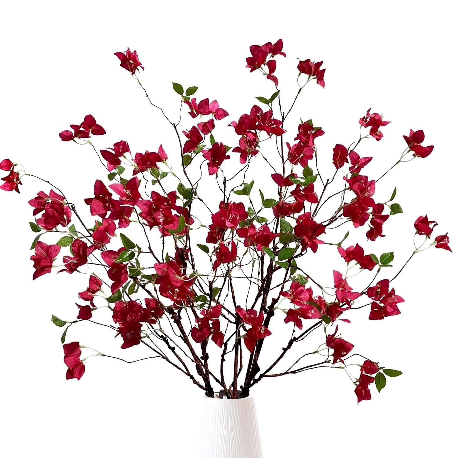 Artificial Bougainvillea Flower Branches Silk Bougainvillea Stems with Dried Tree Twigs Real Touc... | Amazon (US)