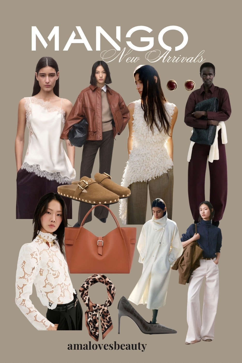 New in Mango Spring Collection.
Romantic lace top, asymmetric top, oversized bag, trench coat, flats, balloon jeans, silk scarf, leather jacket, spring fashion, elegant everyday, 

#LTKOver40 #LTKootd #LTKSeasonal