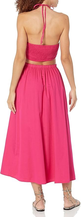 The Drop Women's Brinda Cotton Cut Out Halter Maxi Dress | Amazon (US)