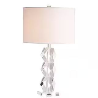 JONATHAN Y Sofia 26 in. Crystal Table Lamp, Clear JYL5012A - The Home Depot | The Home Depot