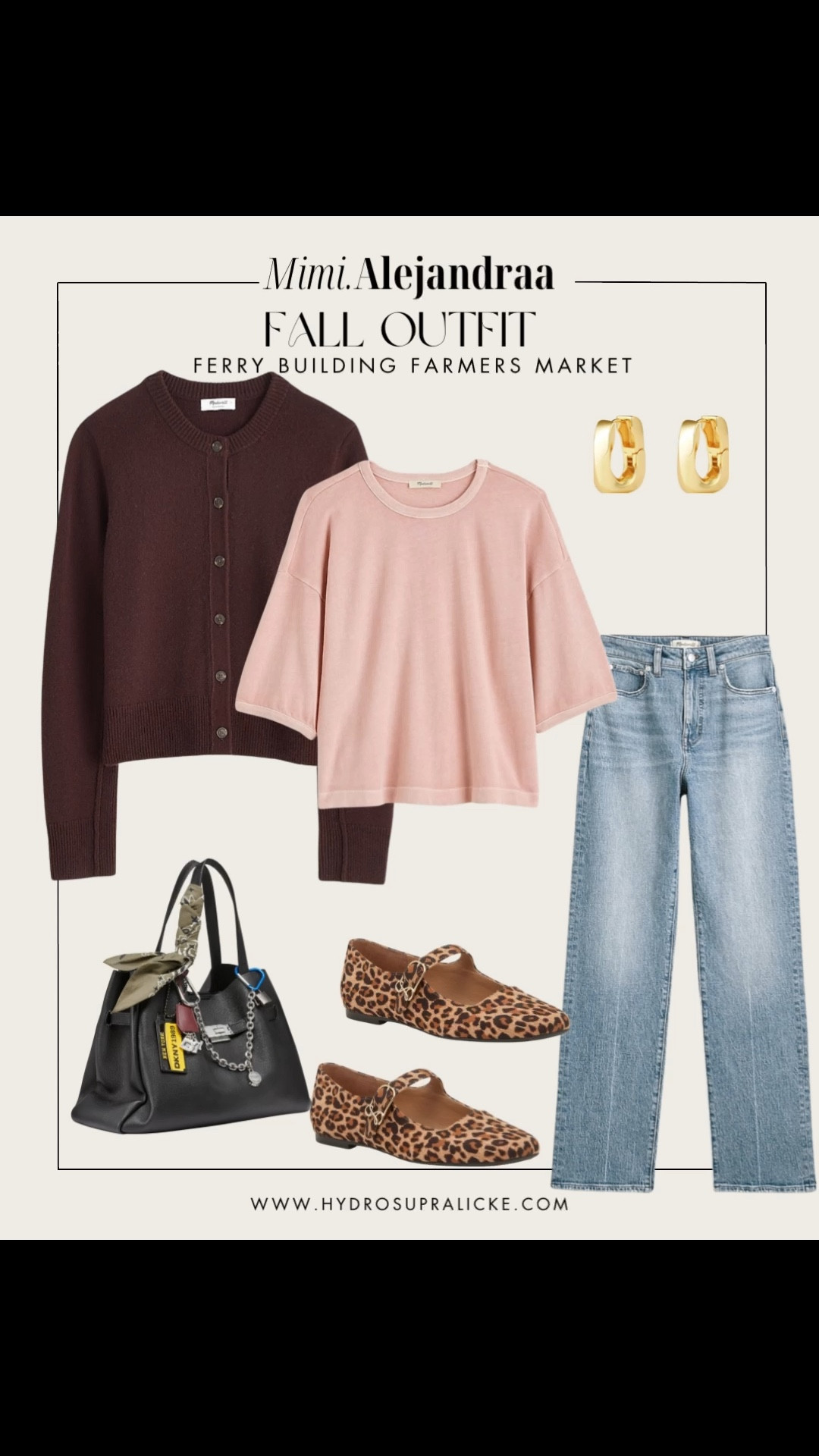 Fall Outfit Errands… but make it ✨September chic✨
☕ Cardigan layered over a soft pink tee
👖 Light-wash denim from Madewell
DSW leopard flats for that hint of fun
🖤 Black bag DKNY from Macy’s + gold details to keep it polished from Amazonn

Nothing like a market morning for coffee, fresh blooms, and a reminder that fall in SF is actually just summer 2.0.

#LTKxMadewell 

#LTKPetite #LTKTravel
