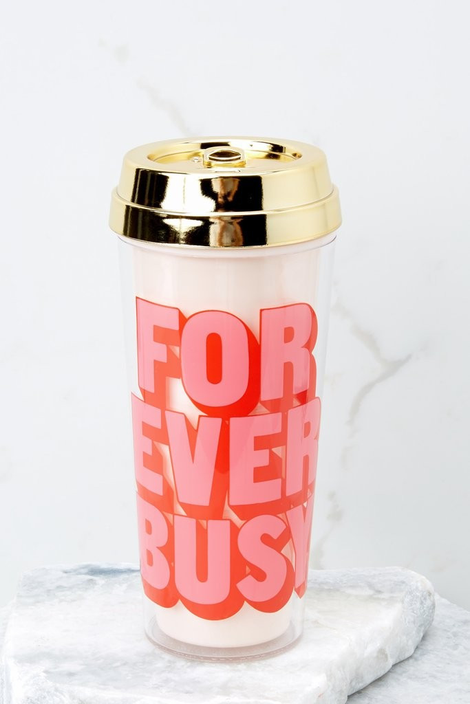 Forever Busy Deluxe Hot Stuff Thermal Mug | Red Dress 