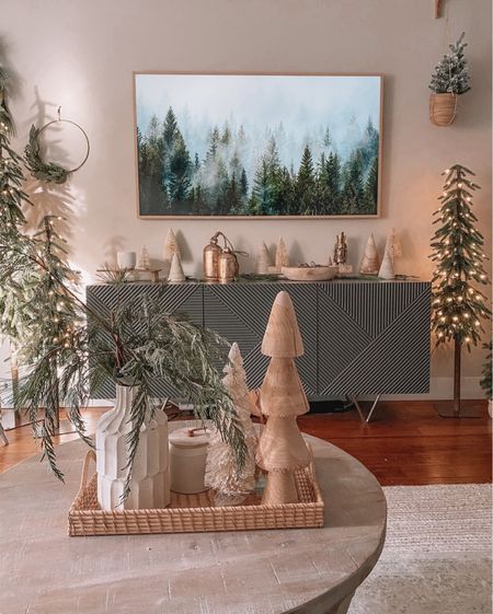 I especially love our frame tv around the holidays when I can have it blend in with our decor! Christmas decor, holiday decor, tv console, media console 

#LTKSeasonal #LTKhome #LTKHoliday