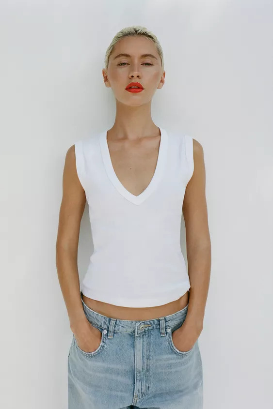 V-NECK TOP | Zara US