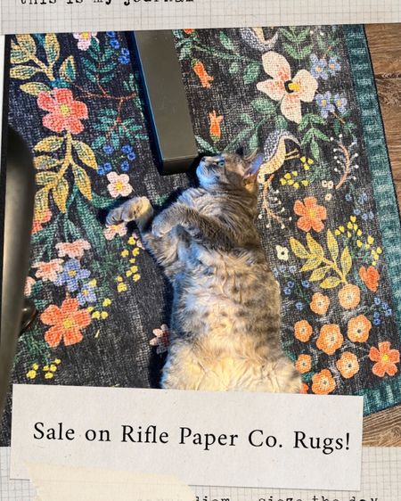 Select Rifle Paper Co. rugs are currently 25% off! My exact rug (pictured here) isn’t included in the sale, but there are lots of pretty colors and patterns! Tagging my favorites here (including one that is pretty similar to mine - the Les Fleurs Juliet Rose design)

#LTKhome #LTKSeasonal #LTKsalealert