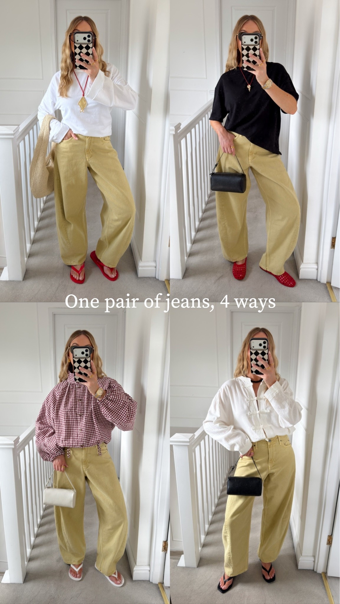 The Zara jeans, 4 ways. Transitional outfit ideas

#LTKFashionMonth #LTKjeans #LTKstyletip