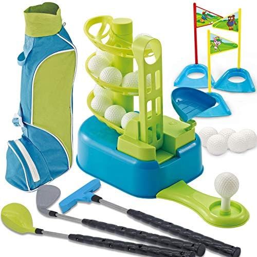 JOYIN Club Golf Comprehensive Toy Set with 3 Golf Clubs, 3 Club Heads, Deluxe Toy Golf Bag, 15 Train | Amazon (US)