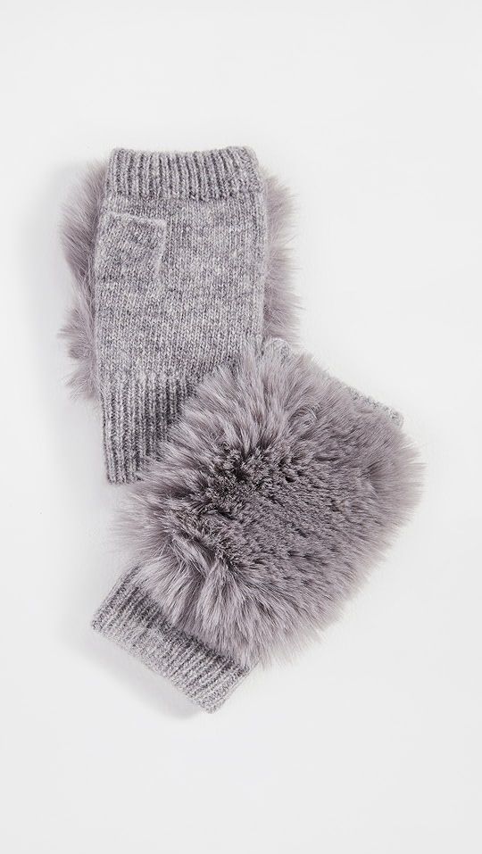 Adrienne Landau Knit Fingerless Gloves | SHOPBOP | Shopbop