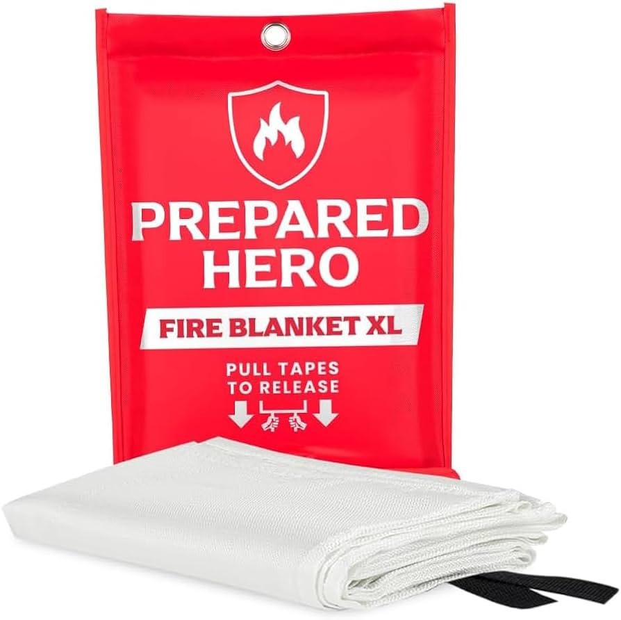 Prepared Hero Emergency Fire Blanket XL, Kitchen & Home, 47 x 71 in, 1 Pack | Amazon (US)