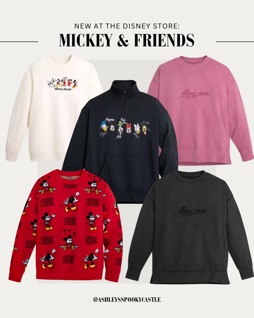 New sweatshirts from the Mickey & friends collection at the Disney Store

#LTKFindsUnder100 #LTKSeasonal