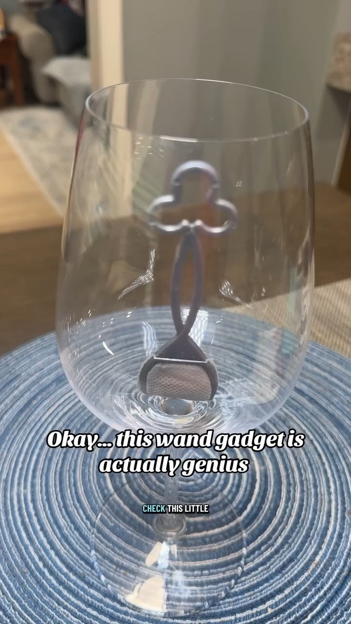 The Wand Purifier is such a fun little gadget for wine lovers and entertaining at home. It’s simple to use, compact, and one of those products people immediately ask about when they see it. #wandpurifier #wandgadget #homeentertaining #kitchenfinds