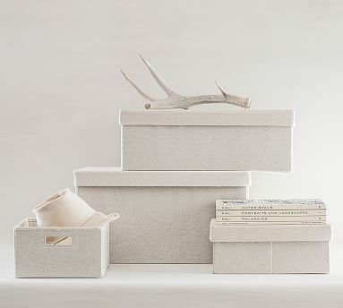 Linen Utility Baskets | Pottery Barn (US)
