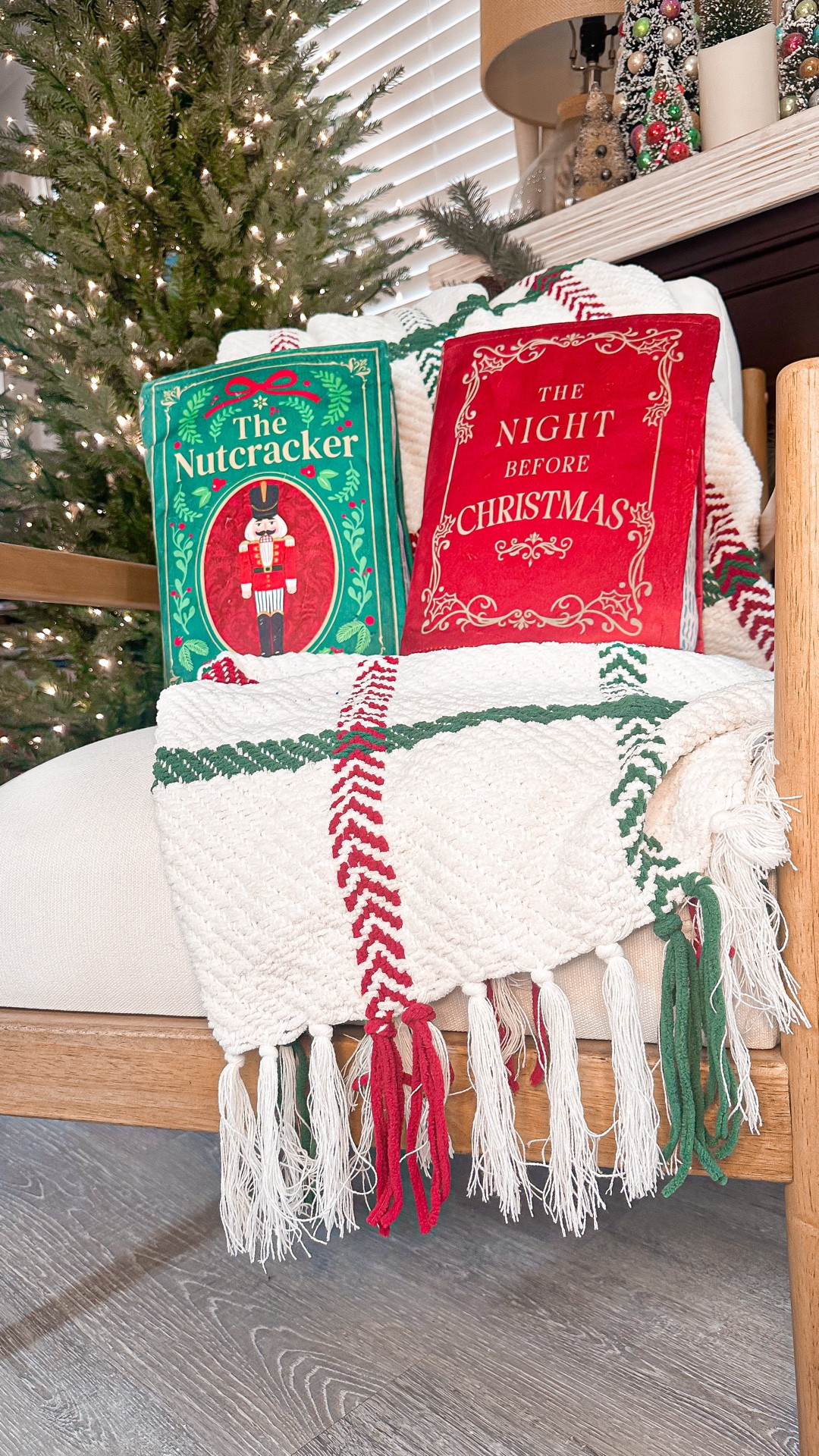 The PERFECT holiday accessory for every book lover! These holiday book pillows from Kirklands make the perfect gift.

Settle in for a long winter's nap with this Night Before Christmas and The Nutcracker Book Shaped Pillow. It opens to reveal the beginning of the classic holiday story, bringing Christmas magic to any space!



#LTKHoliday #LTKSeasonal #LTKGiftGuide