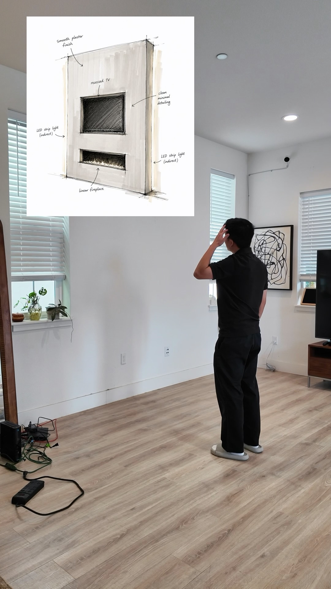 How to make a TV + fireplace wall in 4 days?

#LTKdayinmylife #LTKHome