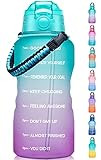 Fidus Large 1 Gallon Motivational Water Bottle with Paracord Handle & Removable Straw - BPA Free ... | Amazon (US)
