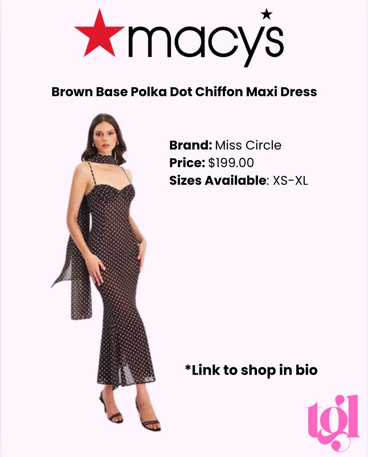 Stunning holiday dress by Miss Circle at Macy’s. 

#misscircle #macys #polkadot #chiffon #holiday

#LTKHoliday