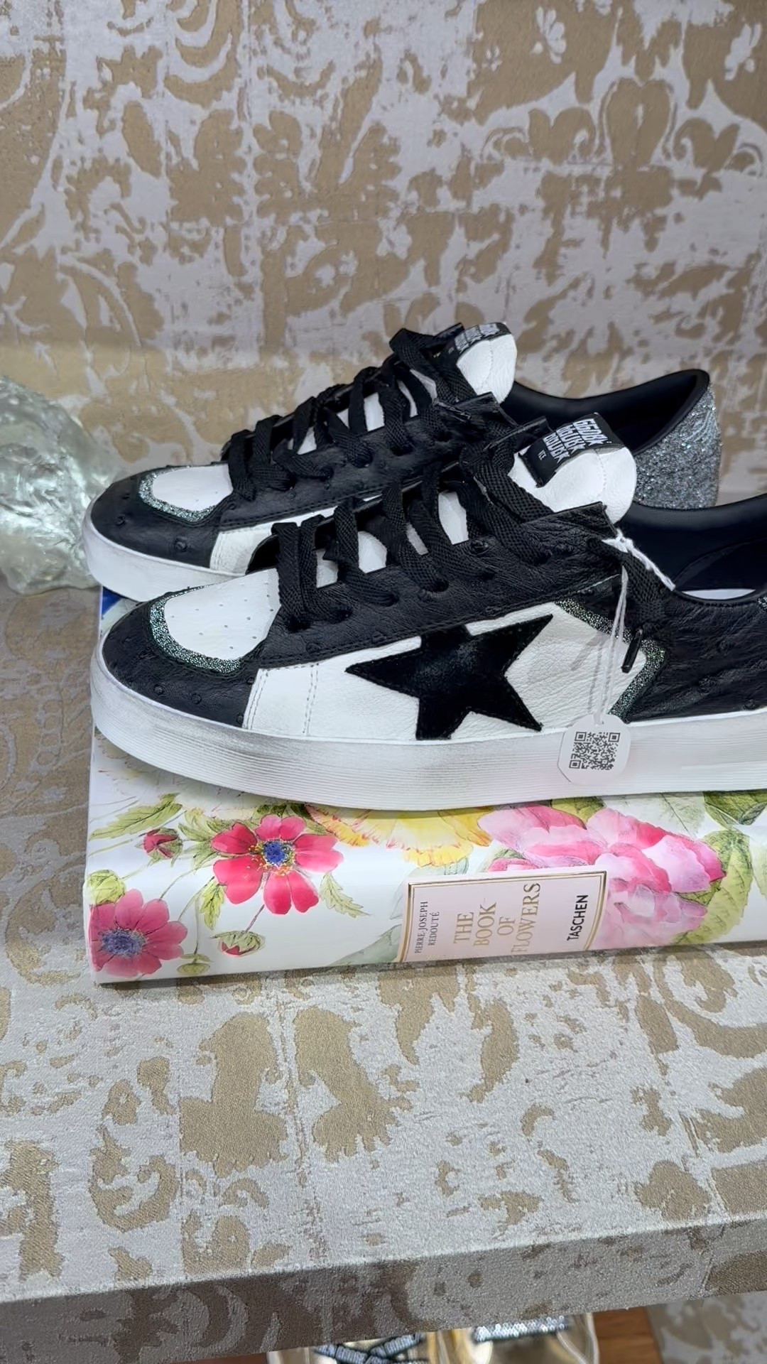 Charleston Golden Goose Store is one of two stores to get ostrich. The other store is in Dubai. 

I tried on a green pair, but they were too small😫😫😫 These are beautiful! 

#LTKTravel #LTKMens #LTKShoeCrush