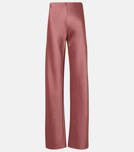 Satin wide-leg pants | Mytheresa (UK)