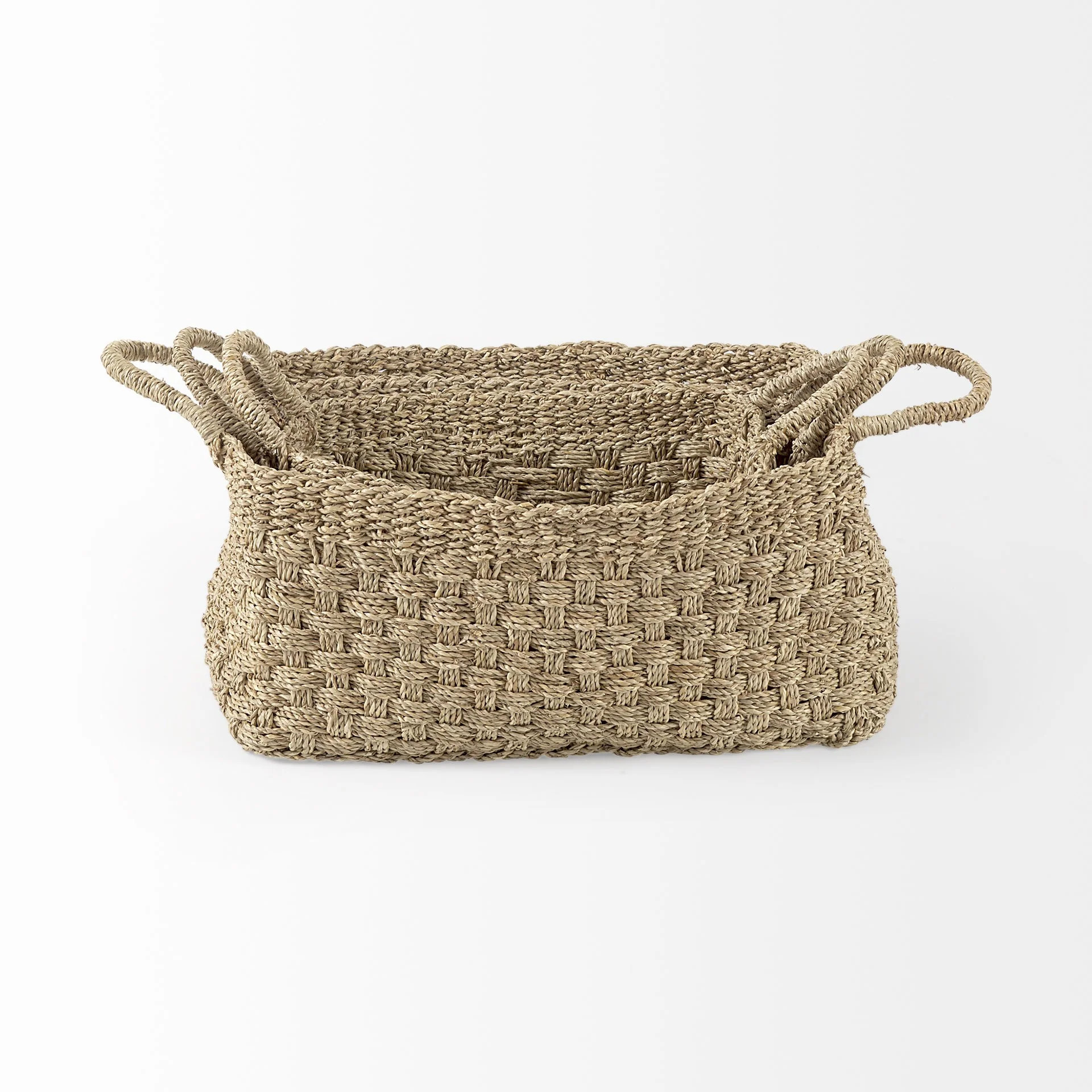 Set Of Three Weaved Wicker Storage Baskets | Shop Simon