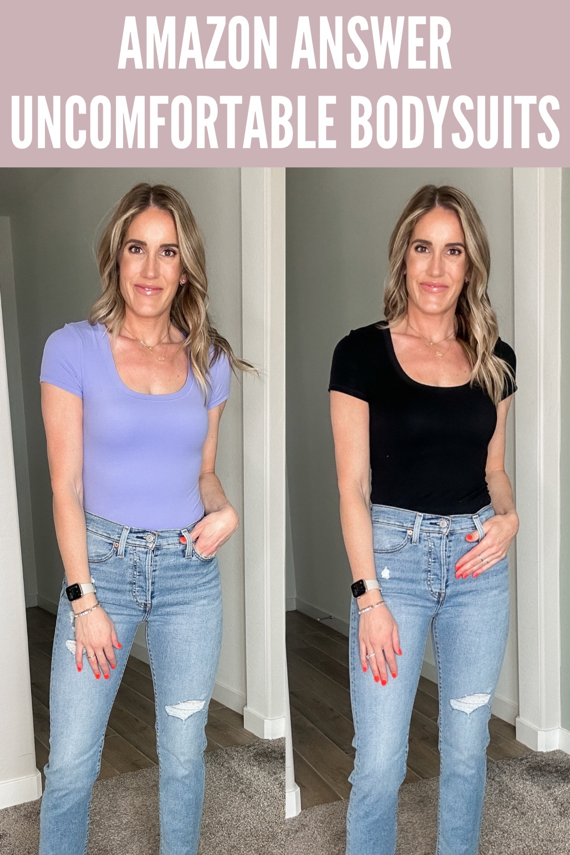 Amazon Answer to uncomfortable bodysuits, skims look for less tops, buttery soft top, casual outfit, everyday outfit, spring style, what to wear, how to style, style tips 

#LTKfindsunder100 #LTKfindsunder50 #LTKstyletip