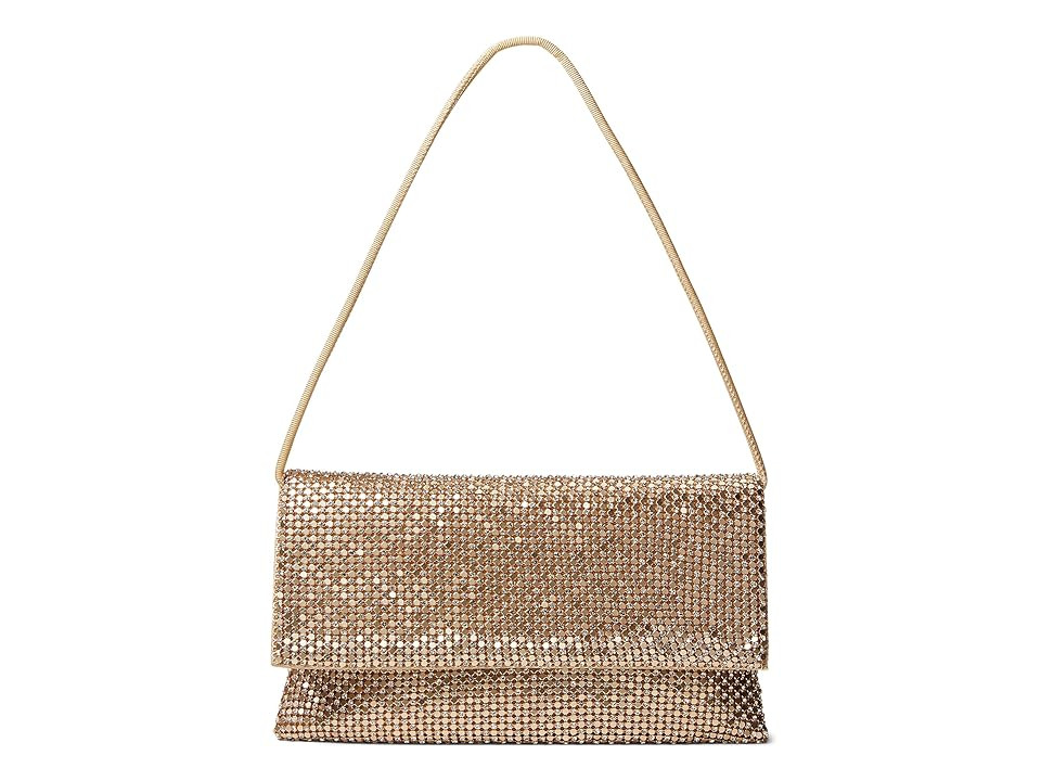 Loeffler Randall Charlee Clutch Women's Handbags Gold/Gold, Cotton/Fabric | Zappos