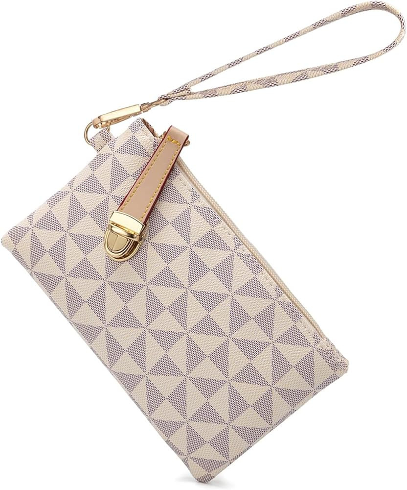 Leather Wristlet Wallets for Women Clutch Purse Handbag | Amazon (US)