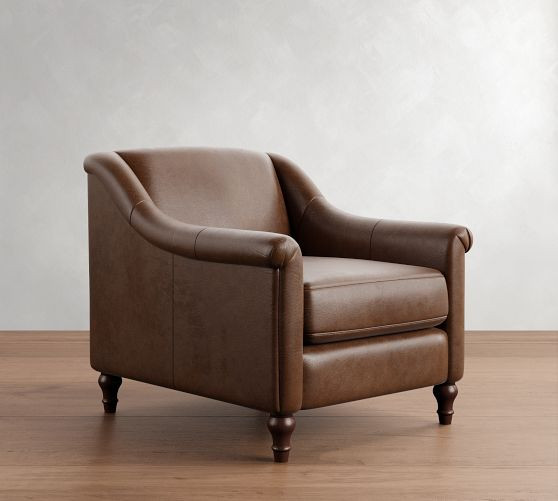 Josie Leather Chair | Pottery Barn (US)