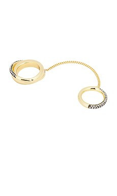 Demarson Maxwell Ring Cuff in Gold & Pave from Revolve.com | Revolve Clothing (Global)