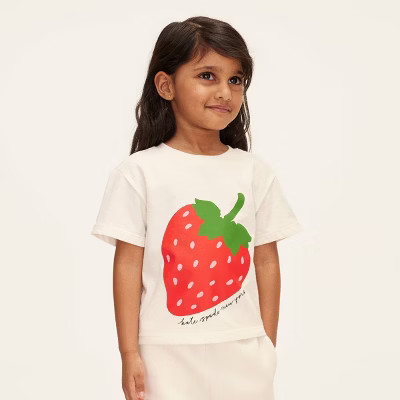 Toddler Strawberry Short Sleeve Graphic T-Shirt - kate spade new york x Target Cream 4T | Target