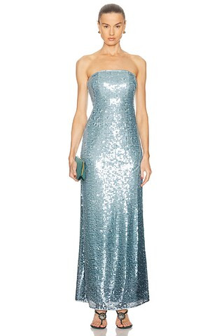 SIMKHAI Leilani Gown in Azure Sky | FWRD | FWRD 